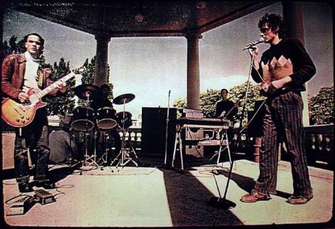 Perfect Strangers at their seminal Band Rotunda gig. L-R Bill Vosbergh, Richard Uti,Helm Ruifrock, Mark Thomas