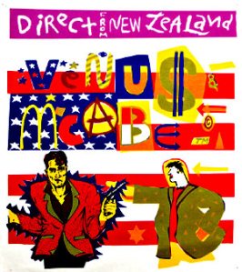 VenuVenus and McCabe - Tour Poster designed and printed by Steve McCabe